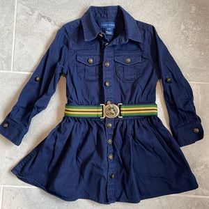 Toddler Girls Ralph Lauren Shirtdress